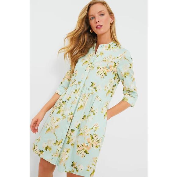 Tuckernuck Aqua Watercolor Royal Shirt Dress
NWT Size XS - Picture 1 of 11